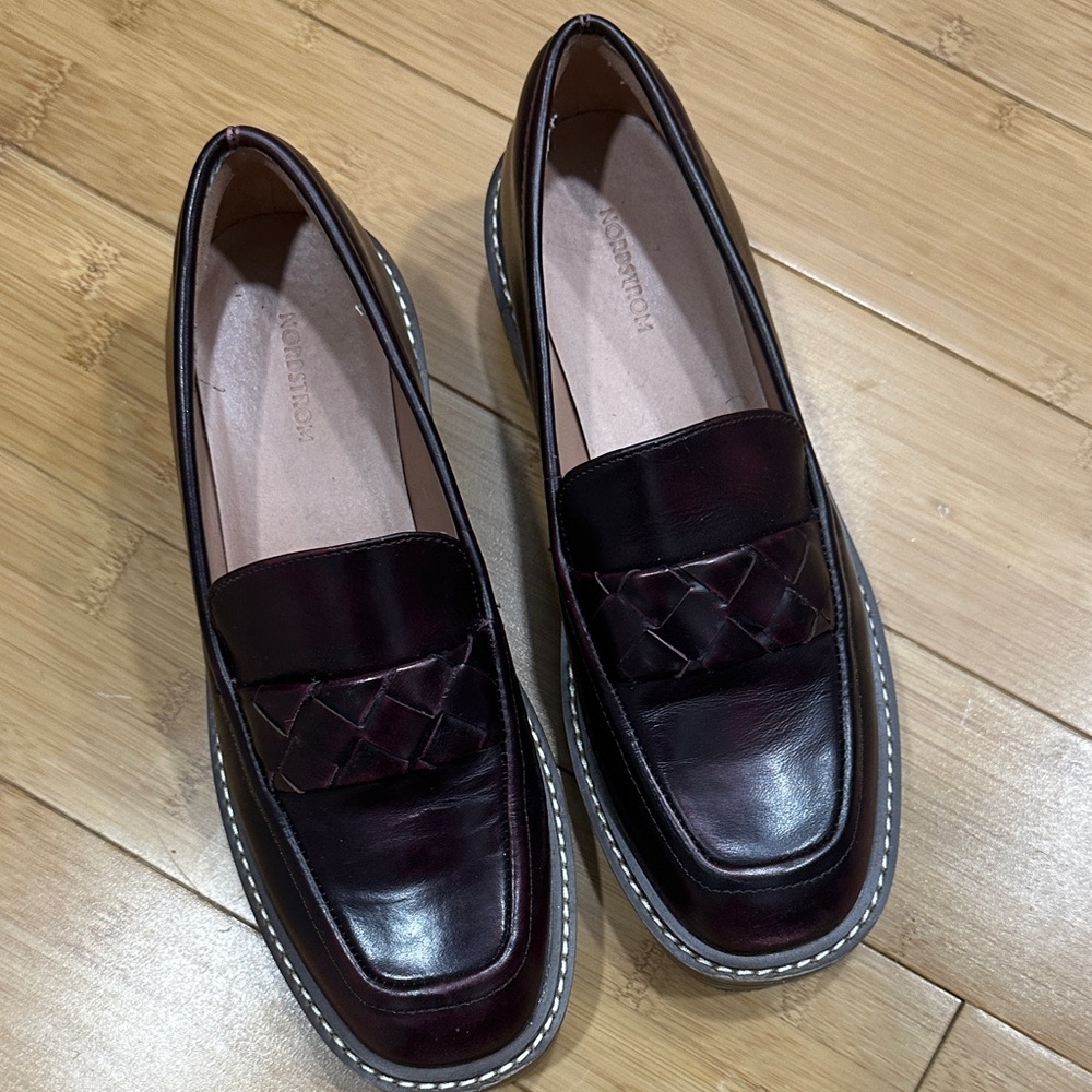 Nordstrom Dark Burgundy Loafers